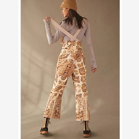 Free People Alpine Glow Printed Snow Bib - Picture 3 of 9